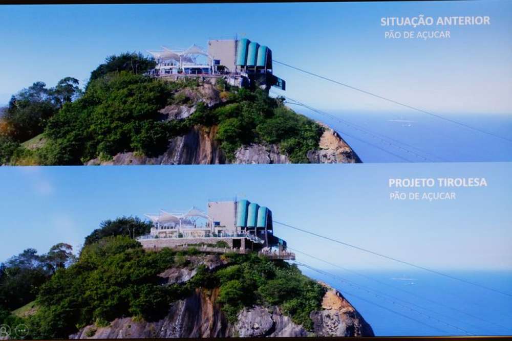 Vereadores do Rio vistoriam obras de tirolesa no Pão de Açúcar