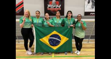 Brasil vence EUA e fatura bronze na Copa Malmö de goalball feminino