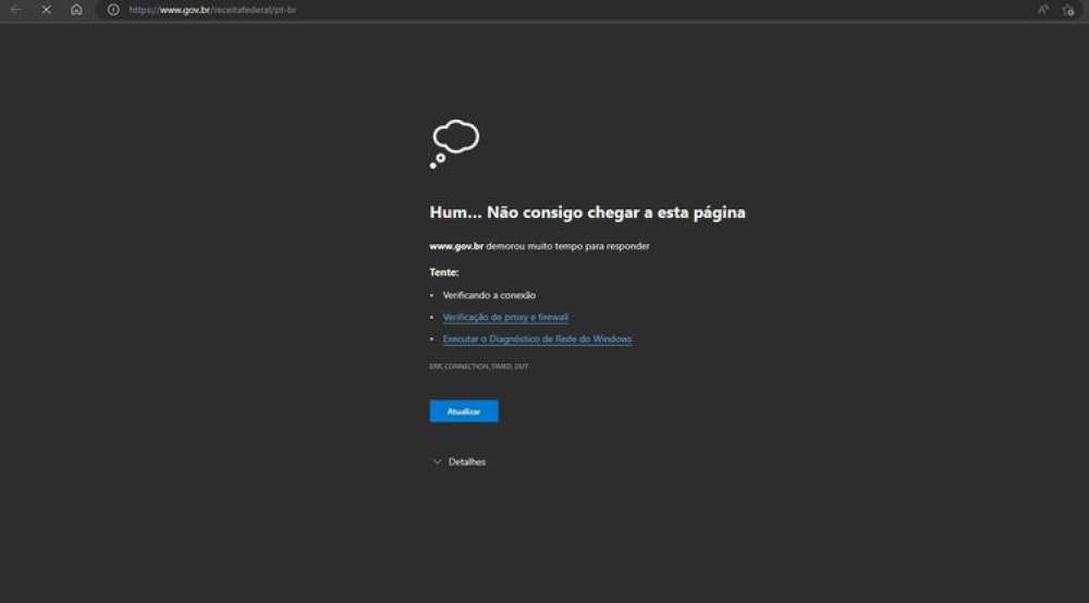 Site da Receita fica instável após grande volume de consultas
