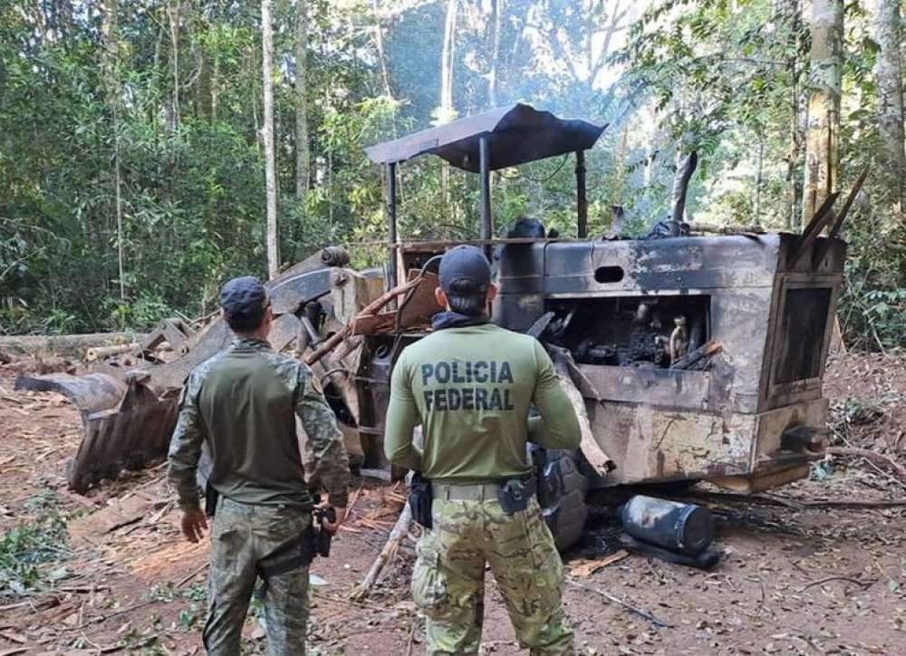 PF faz operação contra extração ilegal de ouro e diamantes em TI