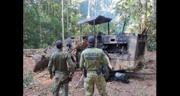 PF faz operação contra extração ilegal de ouro e diamantes em TI