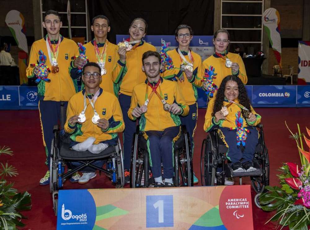 Brasil fica a uma medalha da 500ª na história do Parapan de Jovens