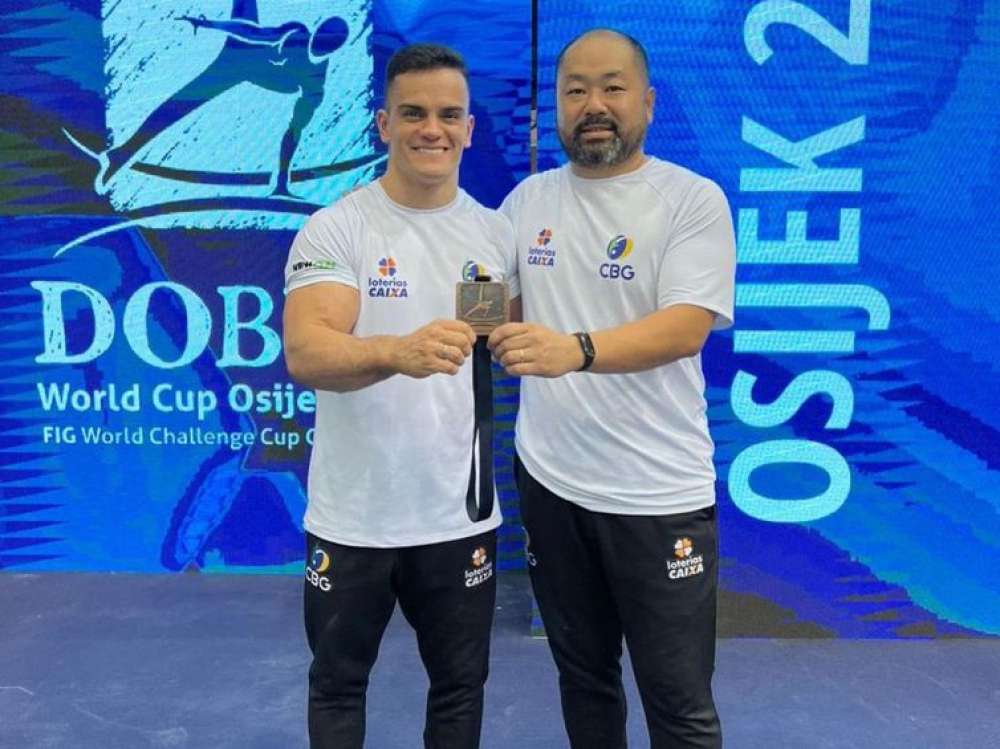 Caio Souza conquista bronze em Copa do Mundo de ginástica artística