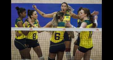 Vôlei: Brasil bate Coreia do Sul em Brasília pela Liga das Nações