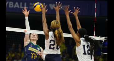 Brasil sofre 2º revés na Liga das Nações Feminina com derrota para EUA