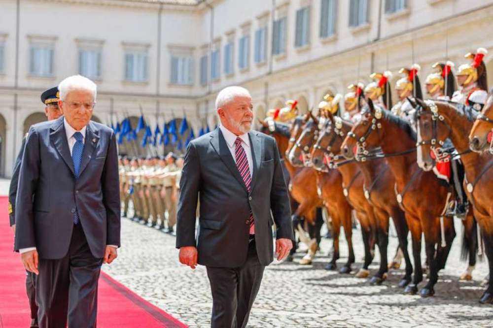 Lula é recebido pelo presidente da Itália