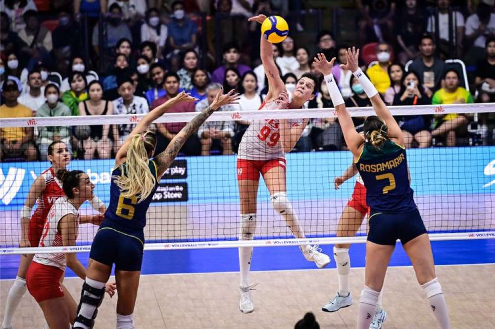 Seleção feminina é superada pela Turquia na Liga das Nações de vôlei