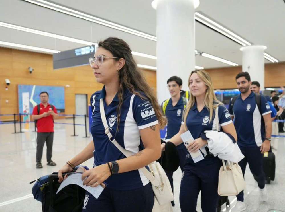 Jogos Mundiais Universitários - Desembarque em Chengdu, na China