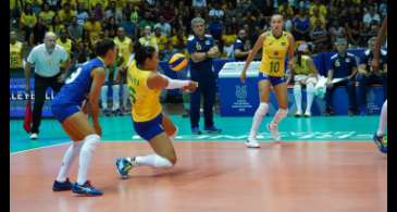 Brasil faz 3 a 0 no Peru pelo Pré-Olímpico de vôlei feminino