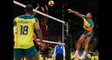 Brasil inicia Pré-Olímpico de vôlei masculino derrotando o Catar