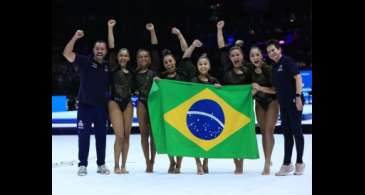 Ginástica Artística: Brasil é prata na disputa de equipes femininas