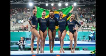 Brasil é prata na disputa por equipes na ginástica artística feminina