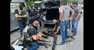 Exército e PM fazem operação em Guarulhos sobre furto de metralhadoras