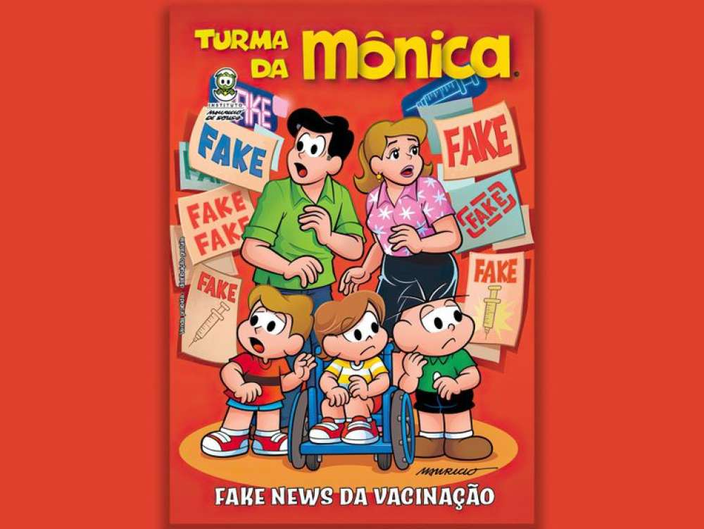 Revista em quadrinhos esclarece sobre as fake news da vacinação