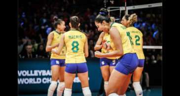 Volêi feminino: Brasil vira sobre a China e volta a vencer no Mundial