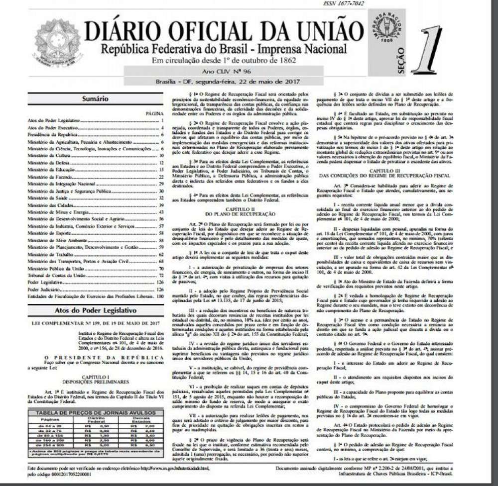 Diário Oficial da União completa 160 anos de circulação ininterrupta