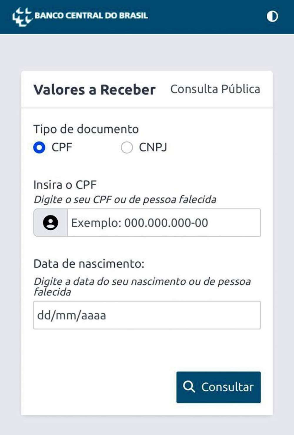 Fila virtual para sacar valores esquecidos chegou a duas horas