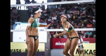 Brasileiras são prata em etapa do Circuito Mundial de vôlei de praia