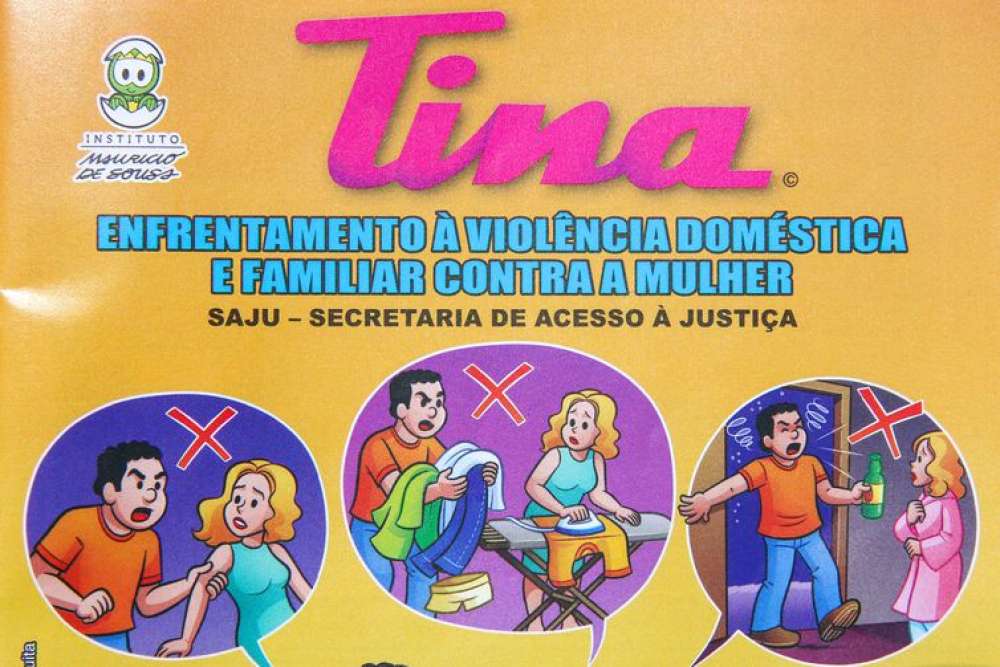 Revista em quadrinhos orienta sobre violência doméstica contra mulher