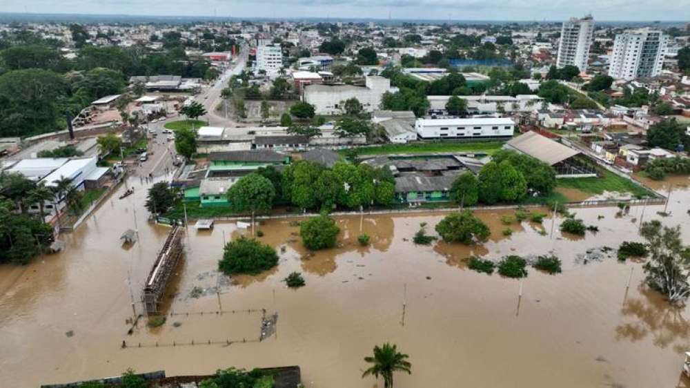 Mais de 4.300 pessoas estão desabrigadas no Acre por causa das cheias