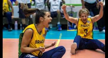 Brasil bate Canadá, em Desafio Internacional feminino de Vôlei Sentado